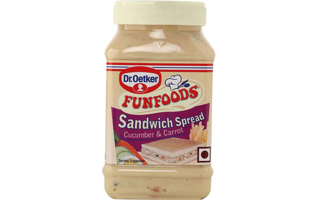 Dr. Oetker Fun foods Sandwich Spread Cucumber & Carrot   Plastic Jar  275 grams